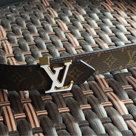 Louis Vuitton Black and Brown Monogram Belt - Picture 2 of 5